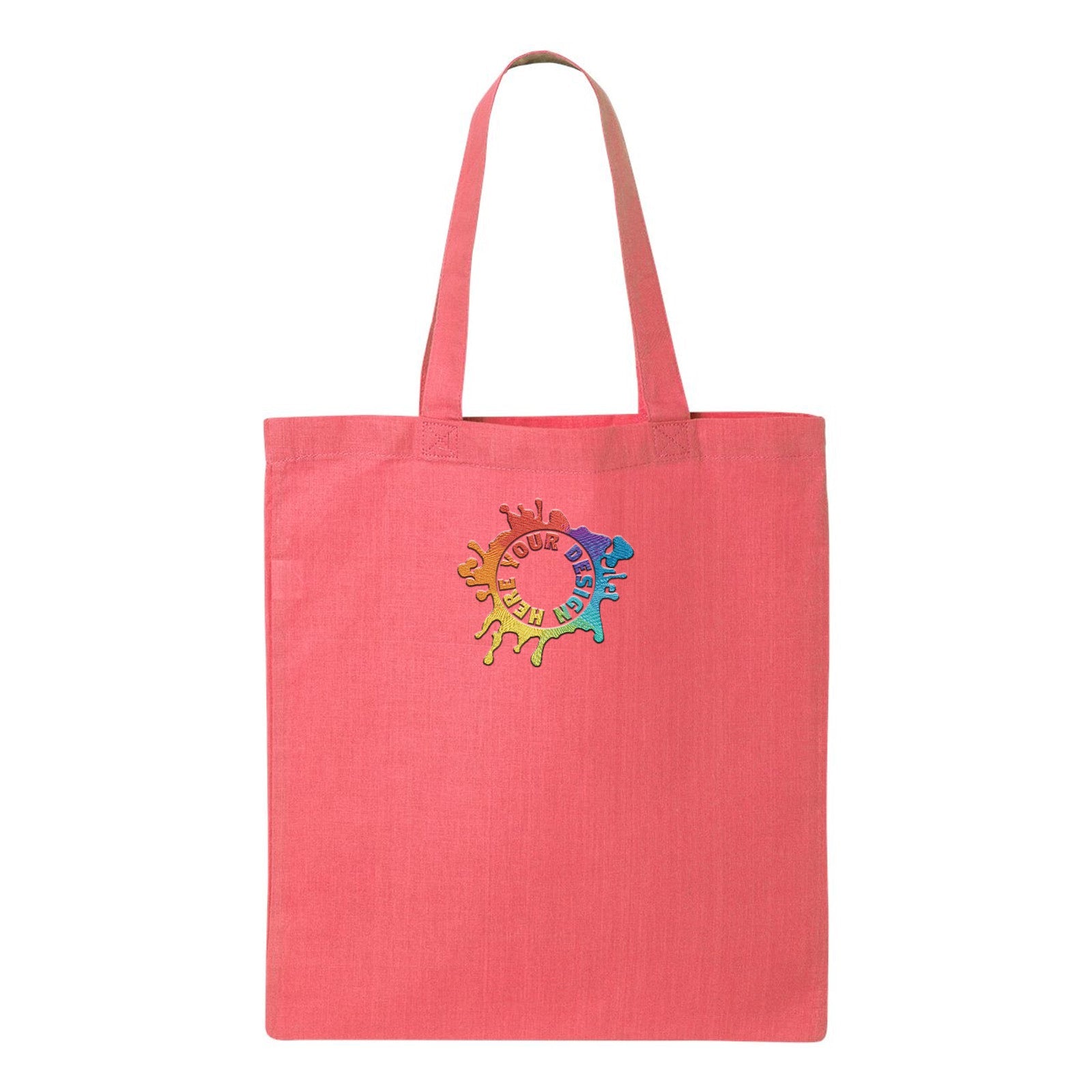 Q-Tees Economical Tote Embroidery - Mato & Hash