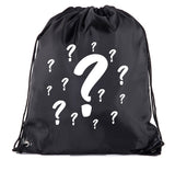Question Marks Polyester Drawstring Bag