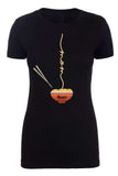Ramen Bowl & Chopsticks Custom Name Womens T Shirts