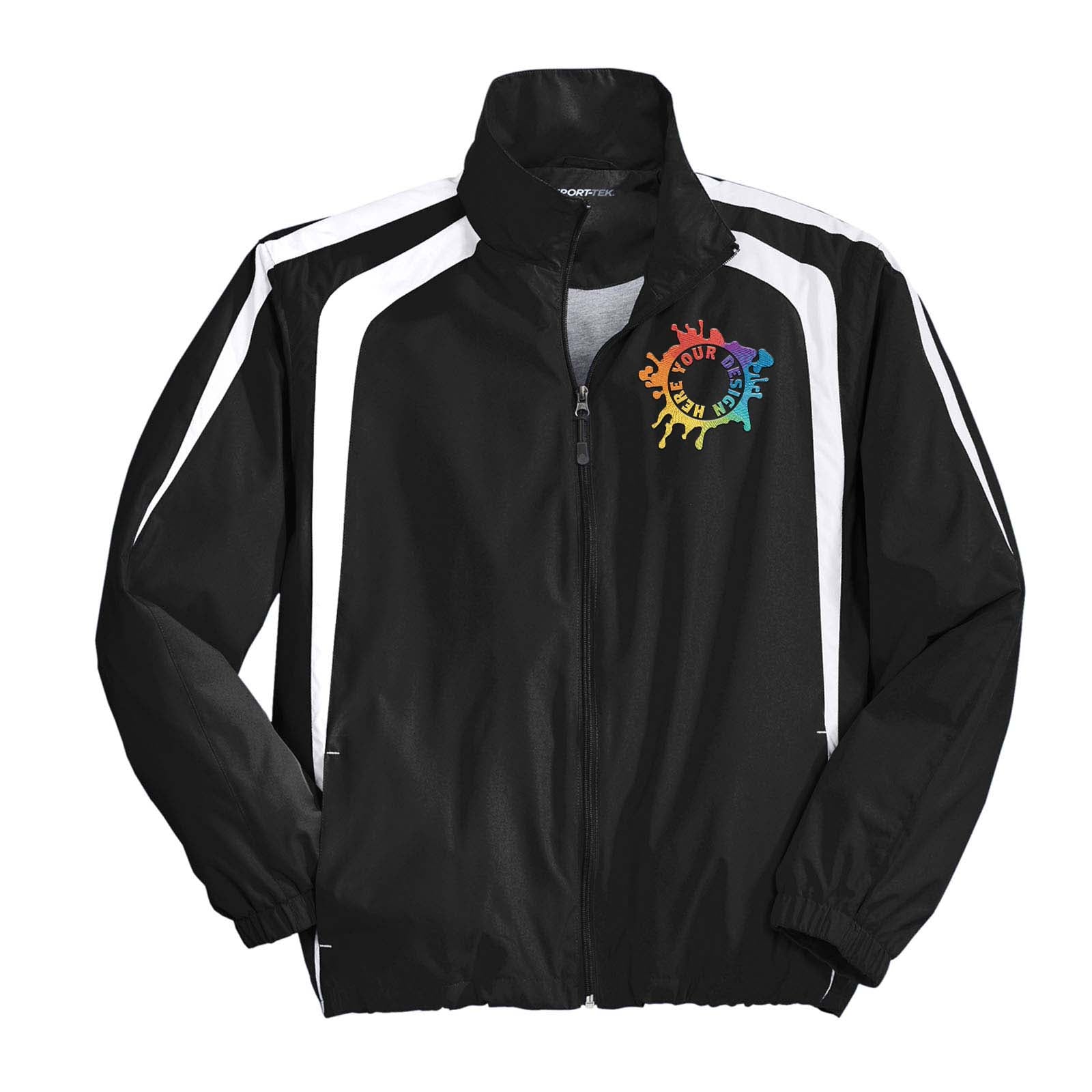 Sport-Tek® Colorblock Raglan Jacket Embroidery - Mato & Hash