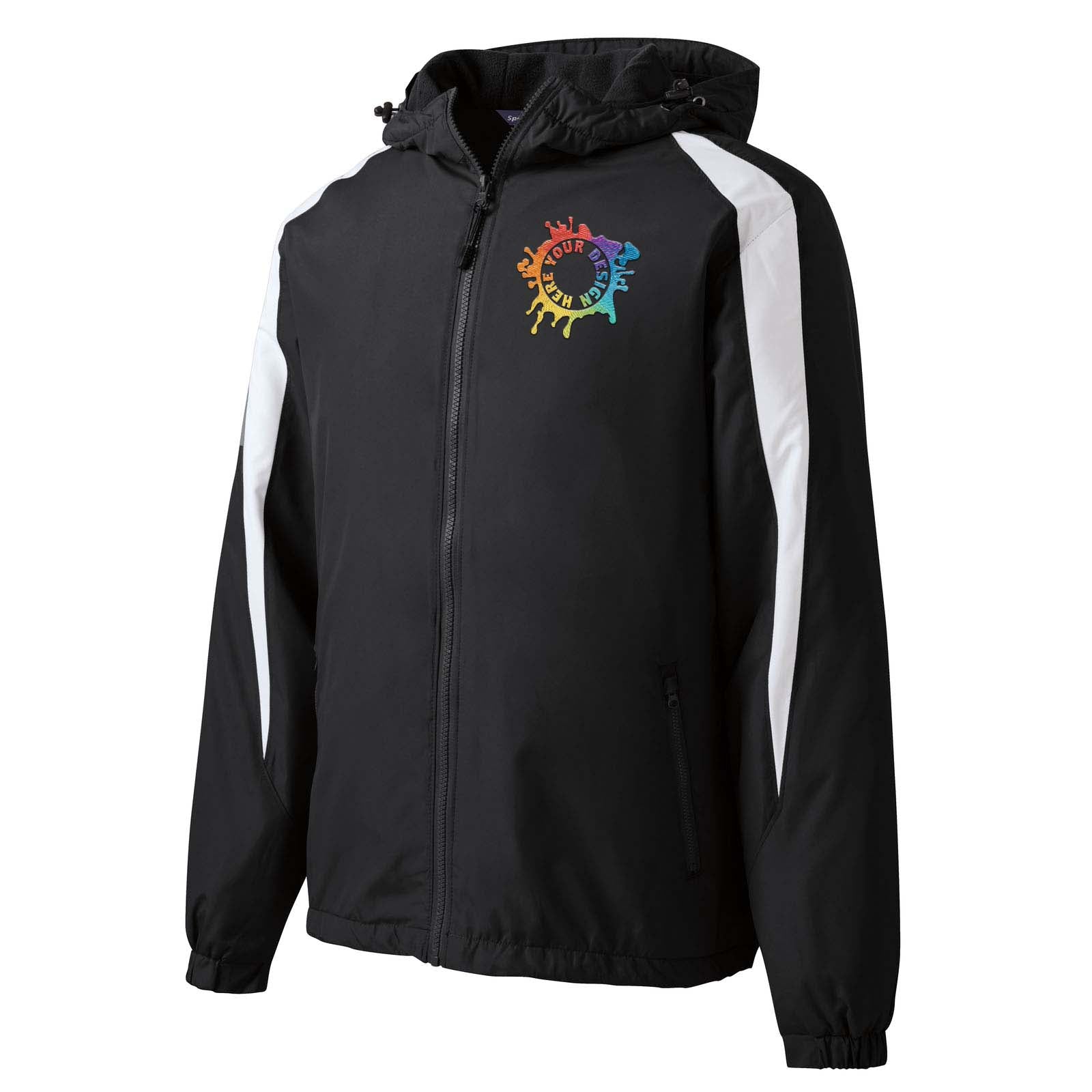 Sport-Tek® Fleece-Lined Colorblock Jacket Embroidery - Mato & Hash