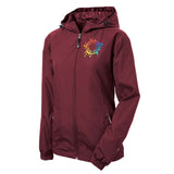 Sport-Tek® Ladies Colorblock Hooded Raglan Jacket Embroidery - Mato & Hash