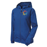 Sport-Tek® Ladies Colorblock Hooded Raglan Jacket Embroidery - Mato & Hash