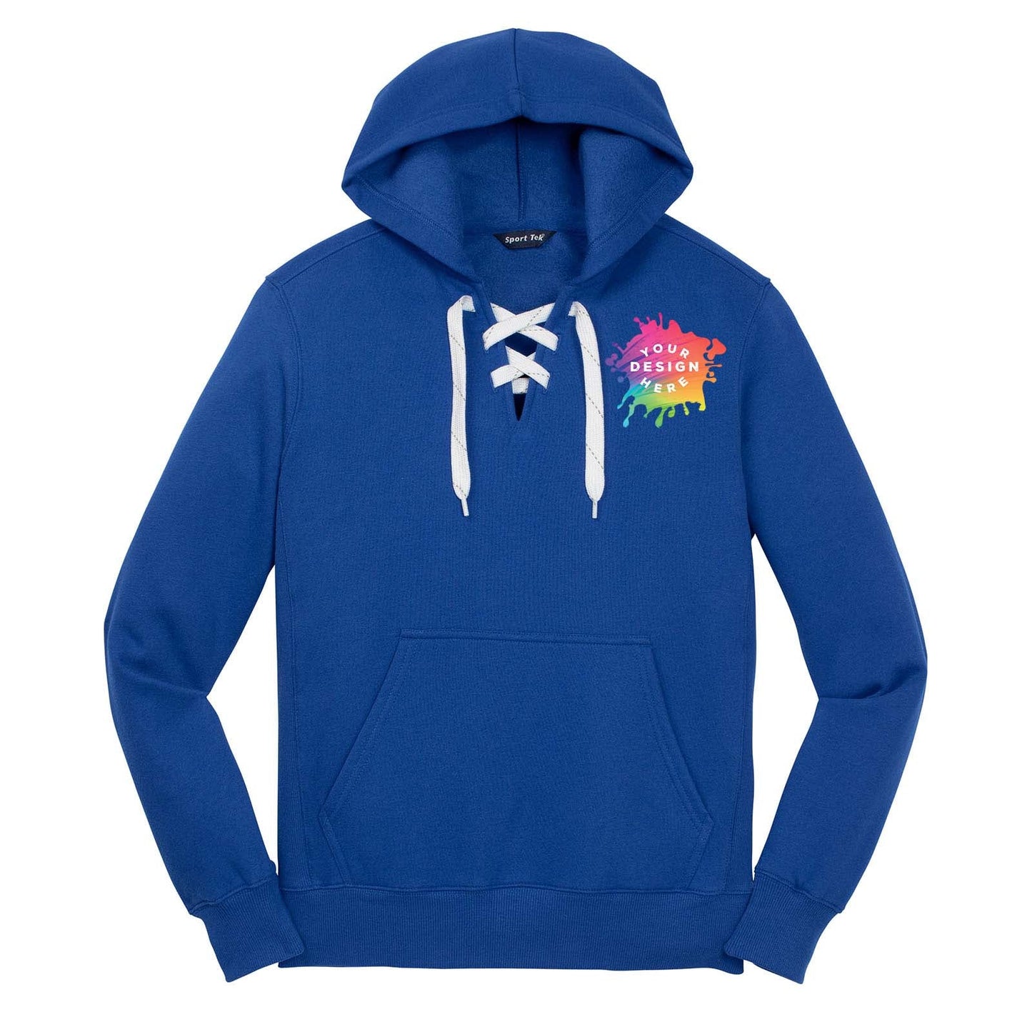 Sport Tek Men's Lace Up Pullover Hooded Sweatshirt - Mato & Hash