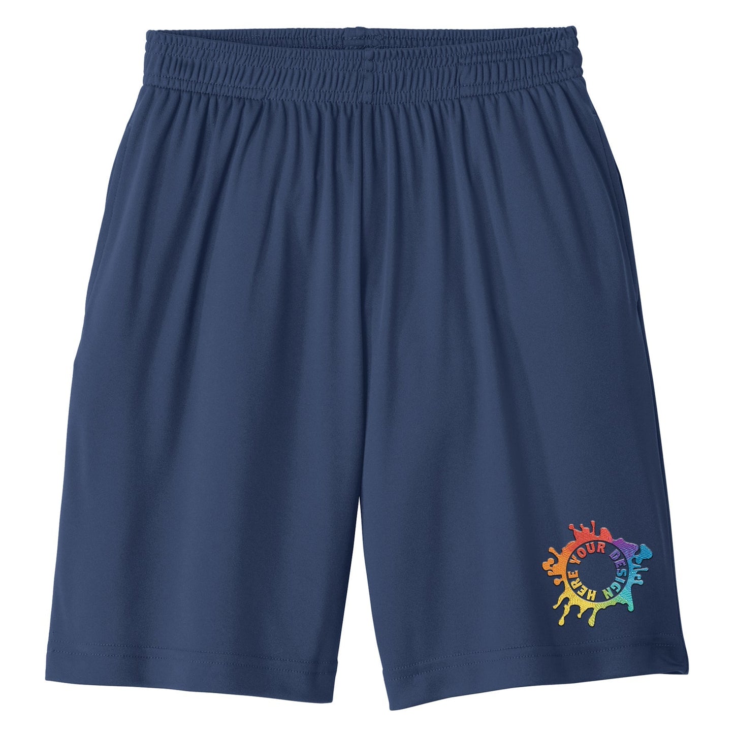 Sport-Tek® PosiCharge® Competitor™ Pocketed Shorts Embroidery - Mato & Hash