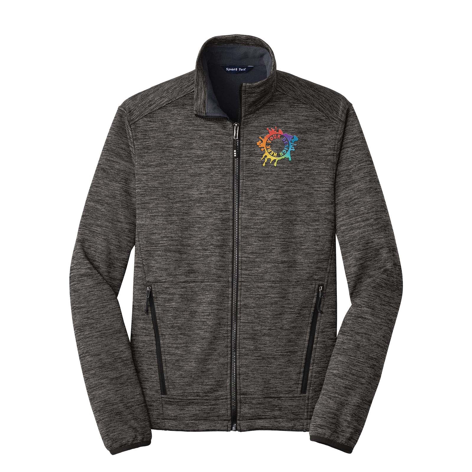 Sport-Tek® PosiCharge® Electric Heather Soft Shell Jacket Embroidery - Mato & Hash