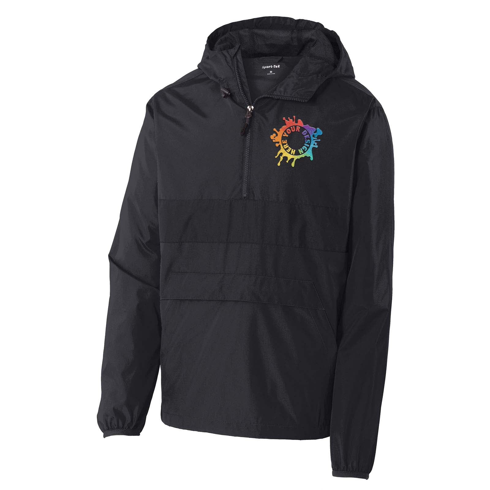 Sport-Tek® Zipped Pocket Anorak Embroidery - Mato & Hash