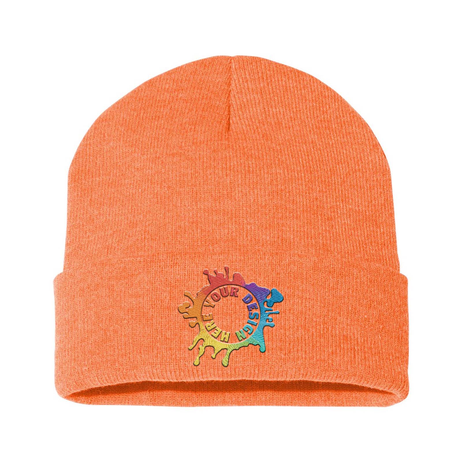 Sportsman Solid 12" Cuffed Beanie Embroidery - Mato & Hash
