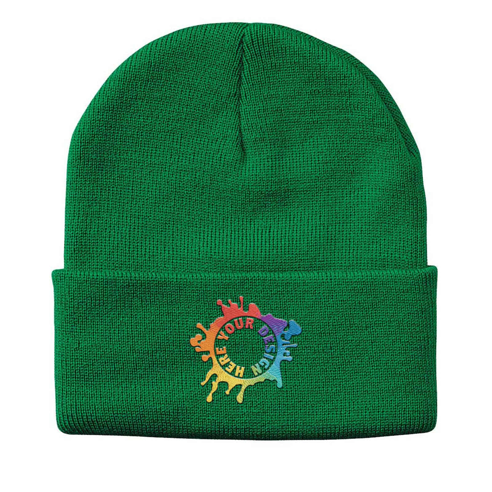 Sportsman Solid 12" Cuffed Beanie Embroidery - Mato & Hash