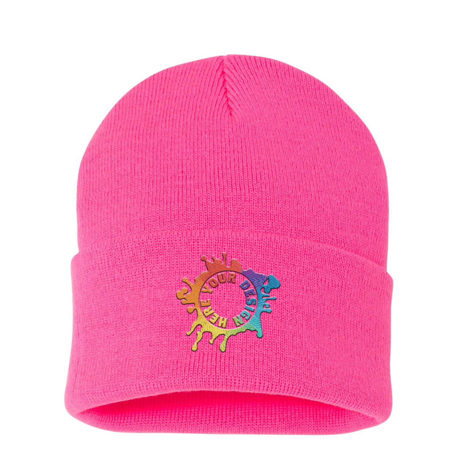 Sportsman Solid 12" Cuffed Beanie Embroidery - Mato & Hash