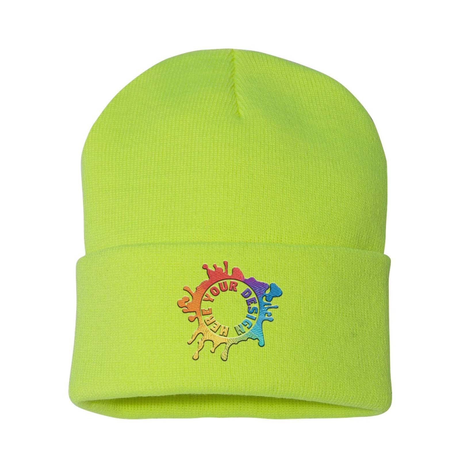 Sportsman Solid 12" Cuffed Beanie Embroidery - Mato & Hash
