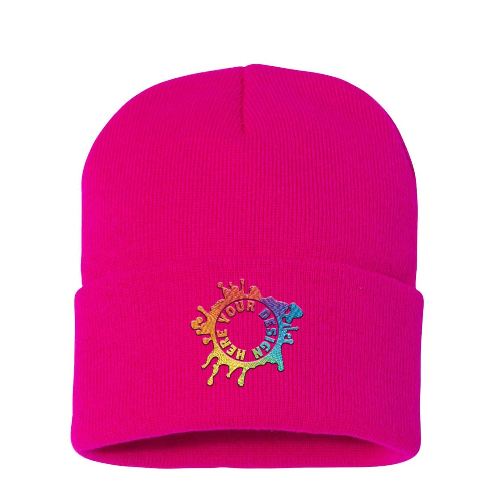 Sportsman Solid 12" Cuffed Beanie Embroidery - Mato & Hash