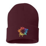 Sportsman Solid 12" Cuffed Beanie Embroidery - Mato & Hash