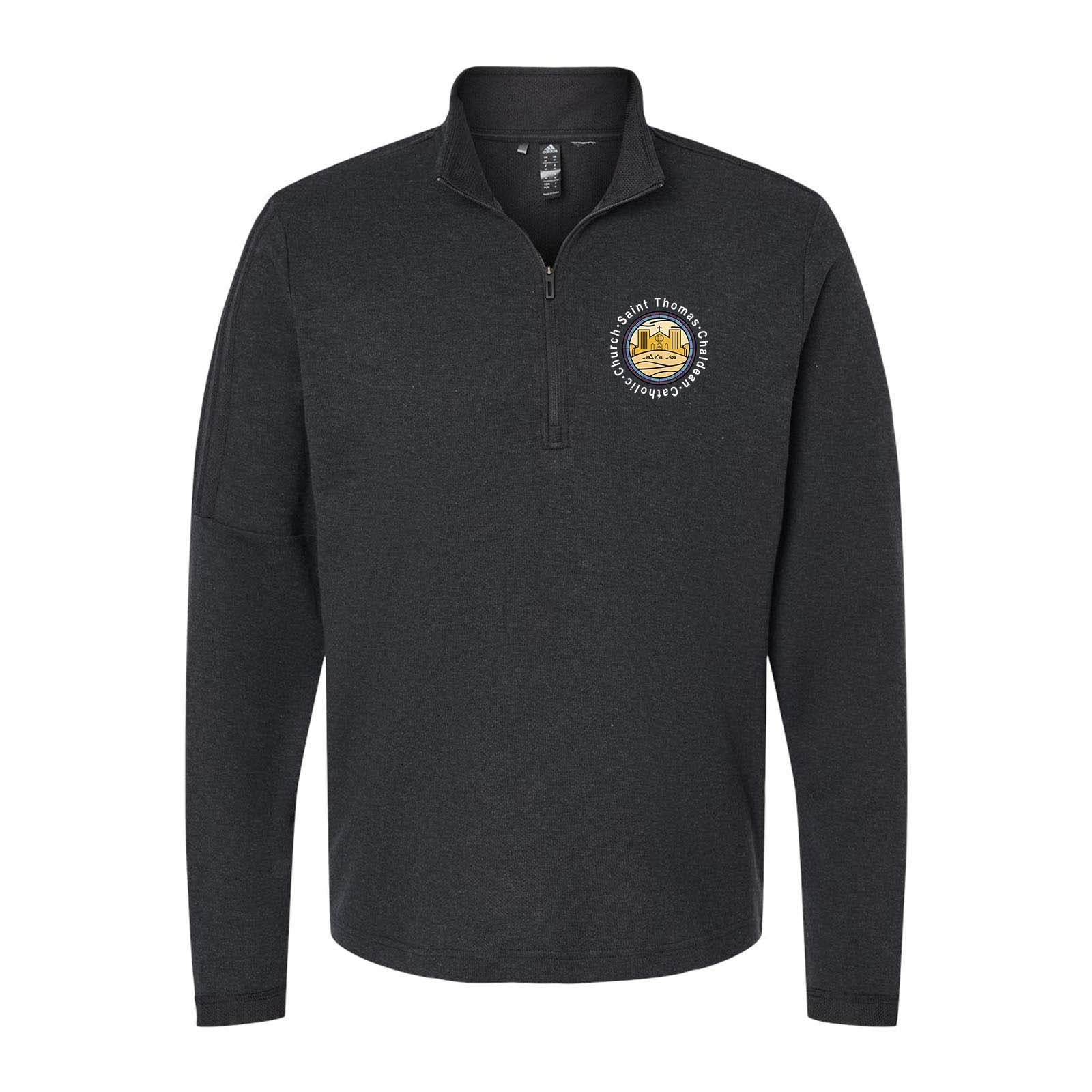St. Thomas Catholic Church Adidas - 3-Stripes Quarter-Zip Sweater Printed - Mato & Hash