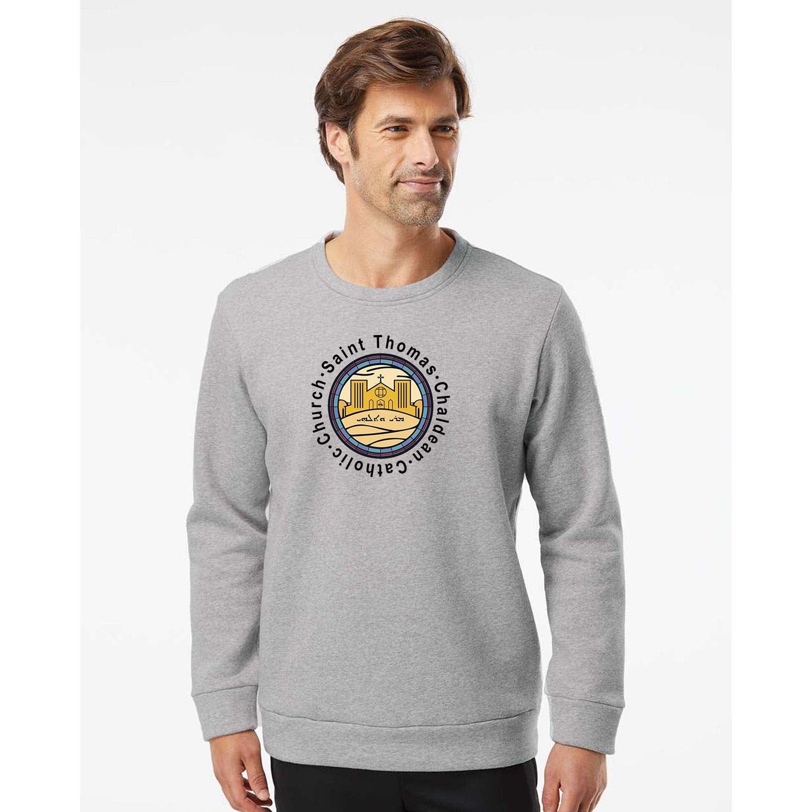 St. Thomas Catholic Church Adidas - Fleece Crewneck Sweatshirt Printed - Mato & Hash