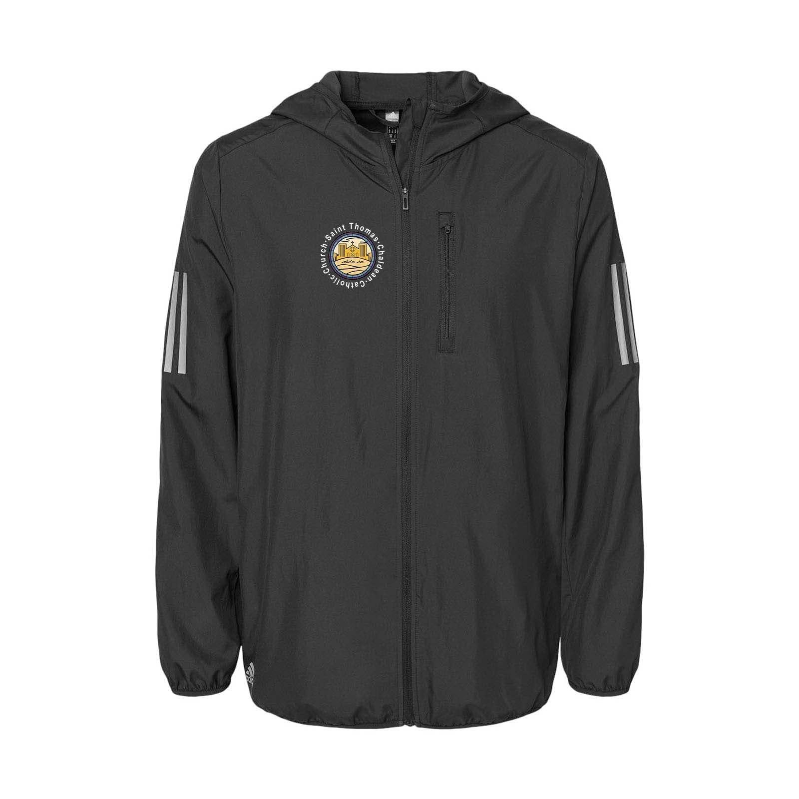 St. Thomas Catholic Church Adidas - Hooded Full-Zip Windbreaker Printed - Mato & Hash