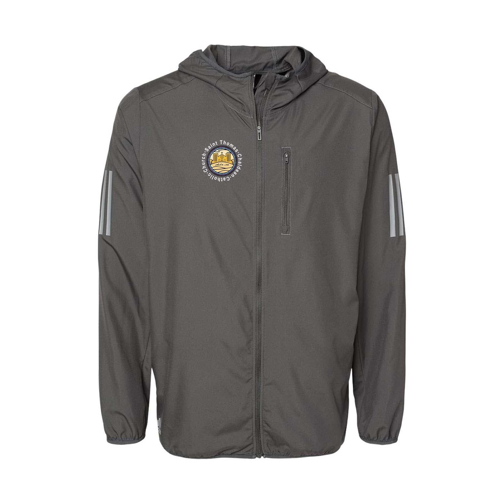 St. Thomas Catholic Church Adidas - Hooded Full-Zip Windbreaker Printed - Mato & Hash
