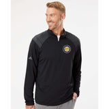 St. Thomas Catholic Church Adidas - Shoulder Stripe Quarter-Zip Pullover Printed - Mato & Hash
