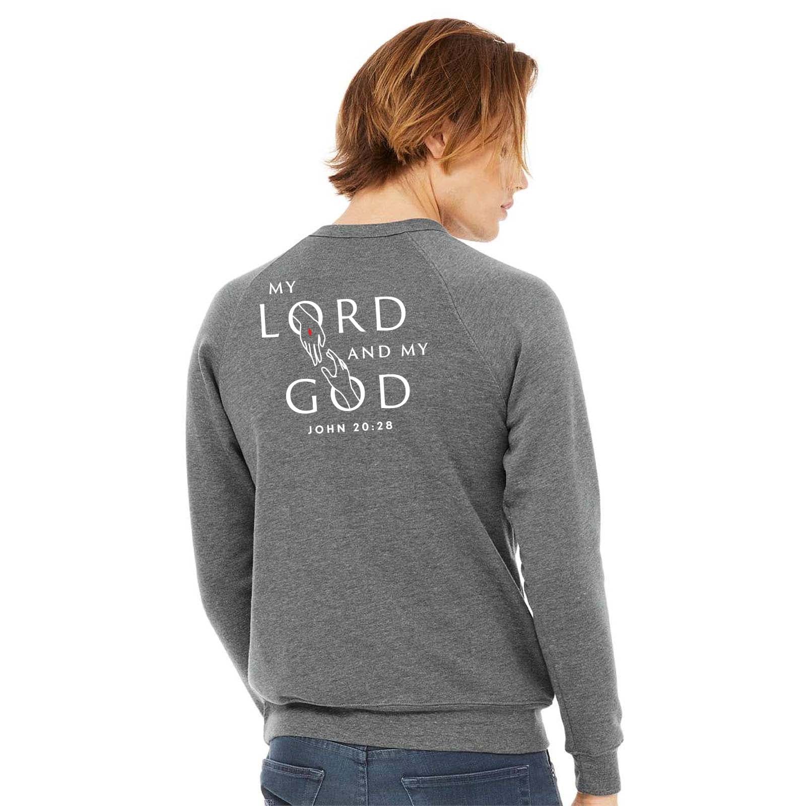 St. Thomas Catholic Church Bella + Canvas Unisex Cotton/Polyester Fleece Raglan Crewneck Sweatshirt Printed - Mato & Hash