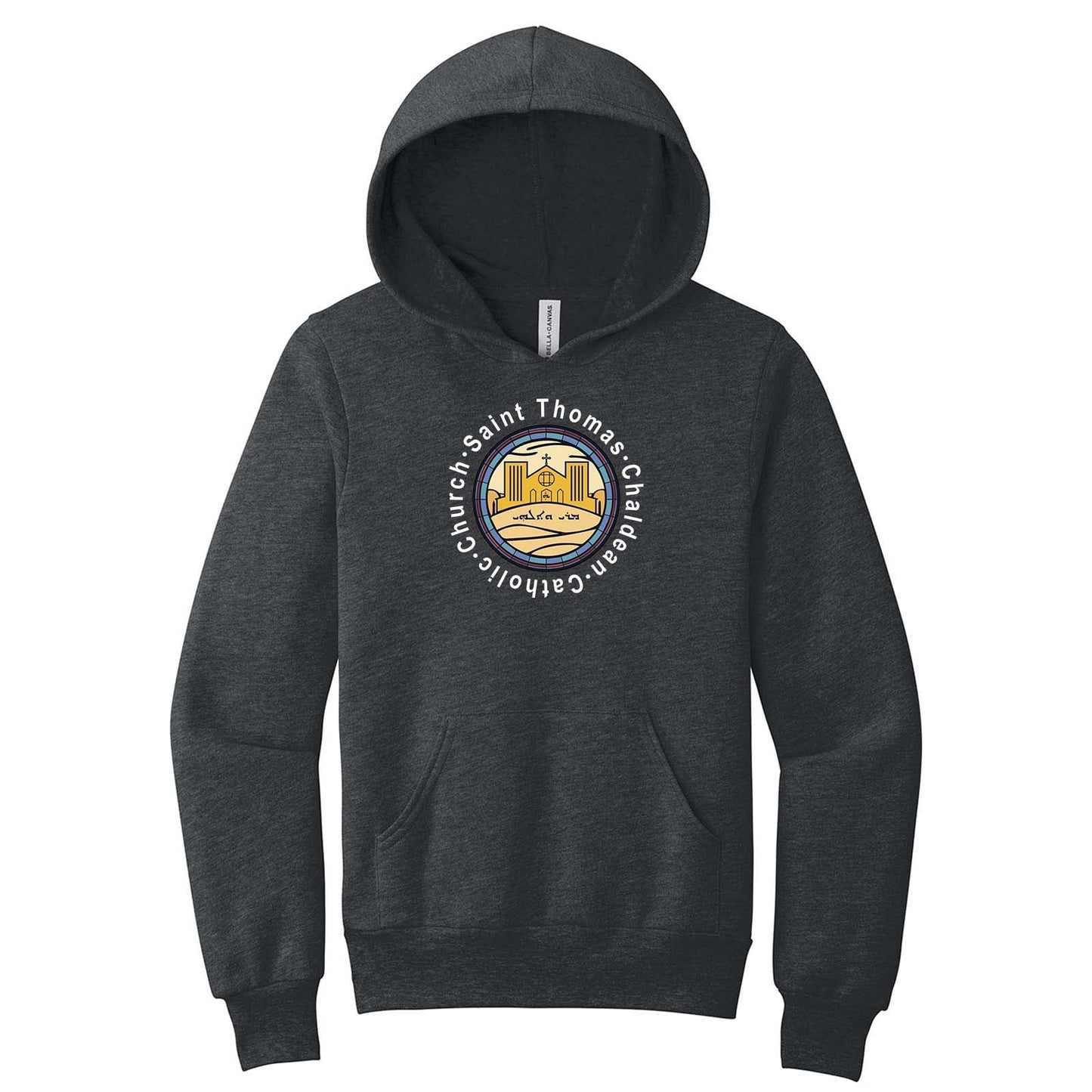 St. Thomas Catholic Church Bella + Canvas Youth Cotton/Polyester Fleece Hooded Sweatshirt Printed - Mato & Hash