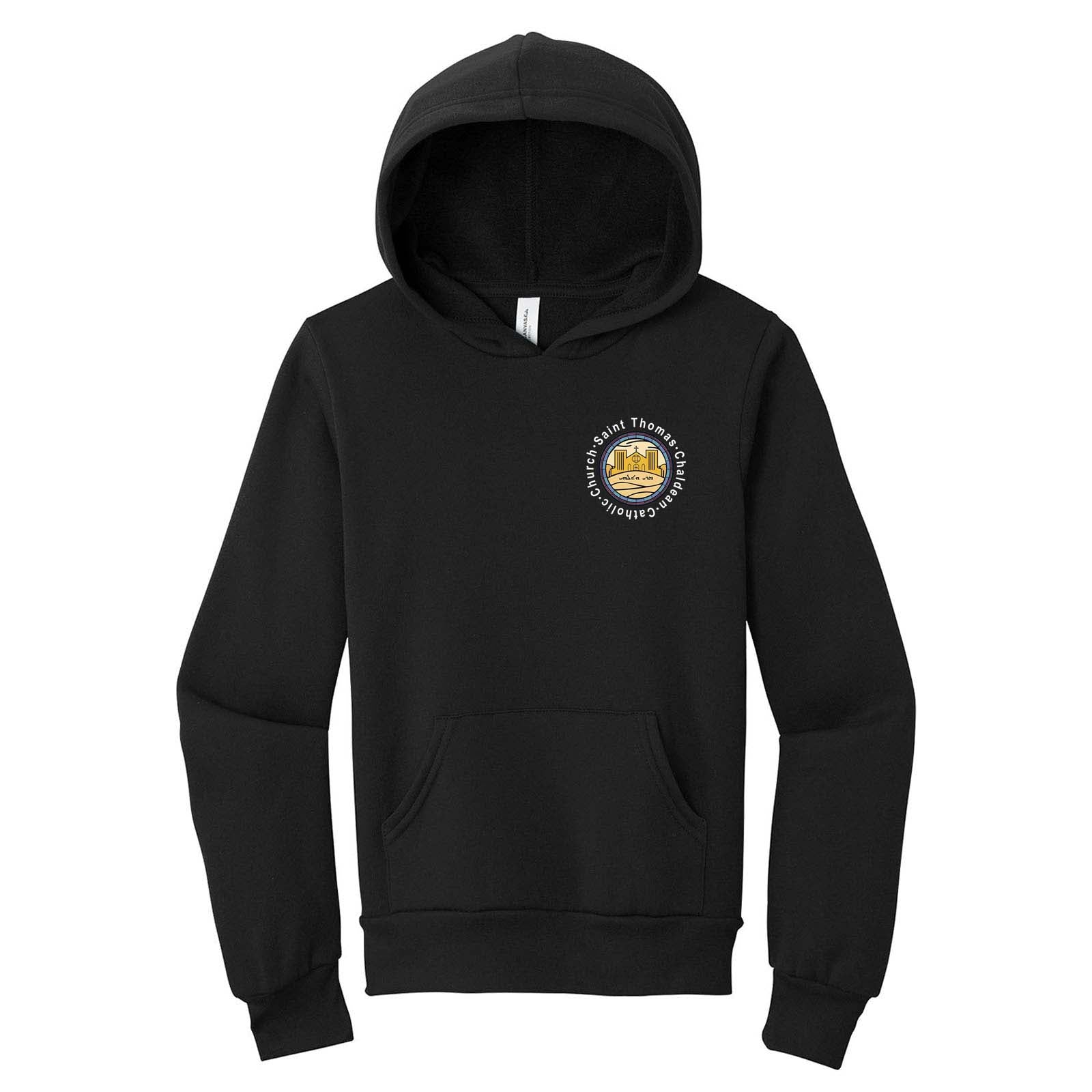 St. Thomas Catholic Church Bella + Canvas Youth Cotton/Polyester Fleece Hooded Sweatshirt Printed - Mato & Hash