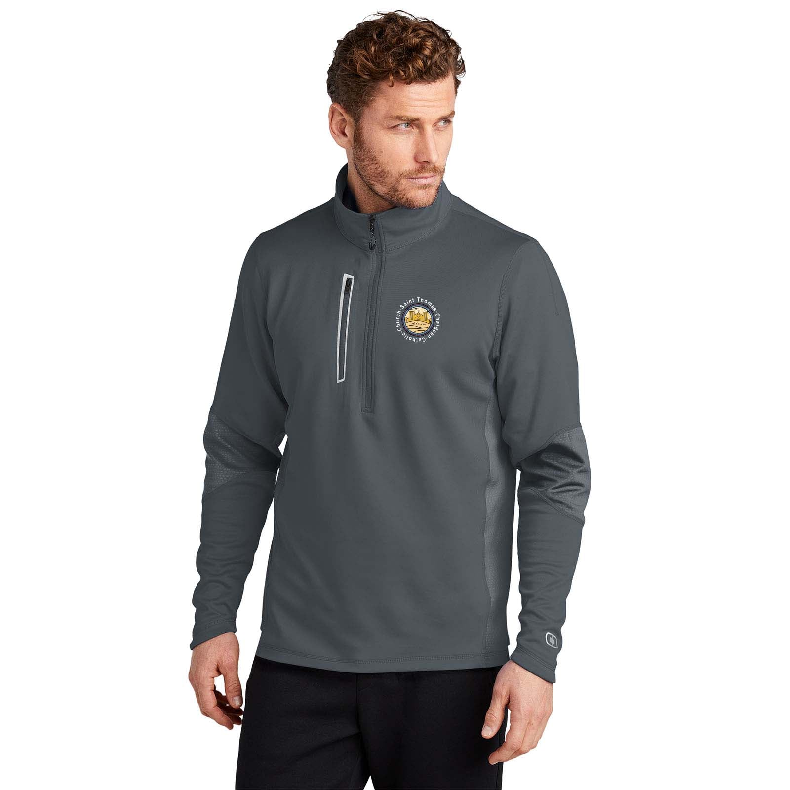 St. Thomas Catholic Church OGIO® ENDURANCE Fulcrum 1/4-Zip Printed - Mato & Hash