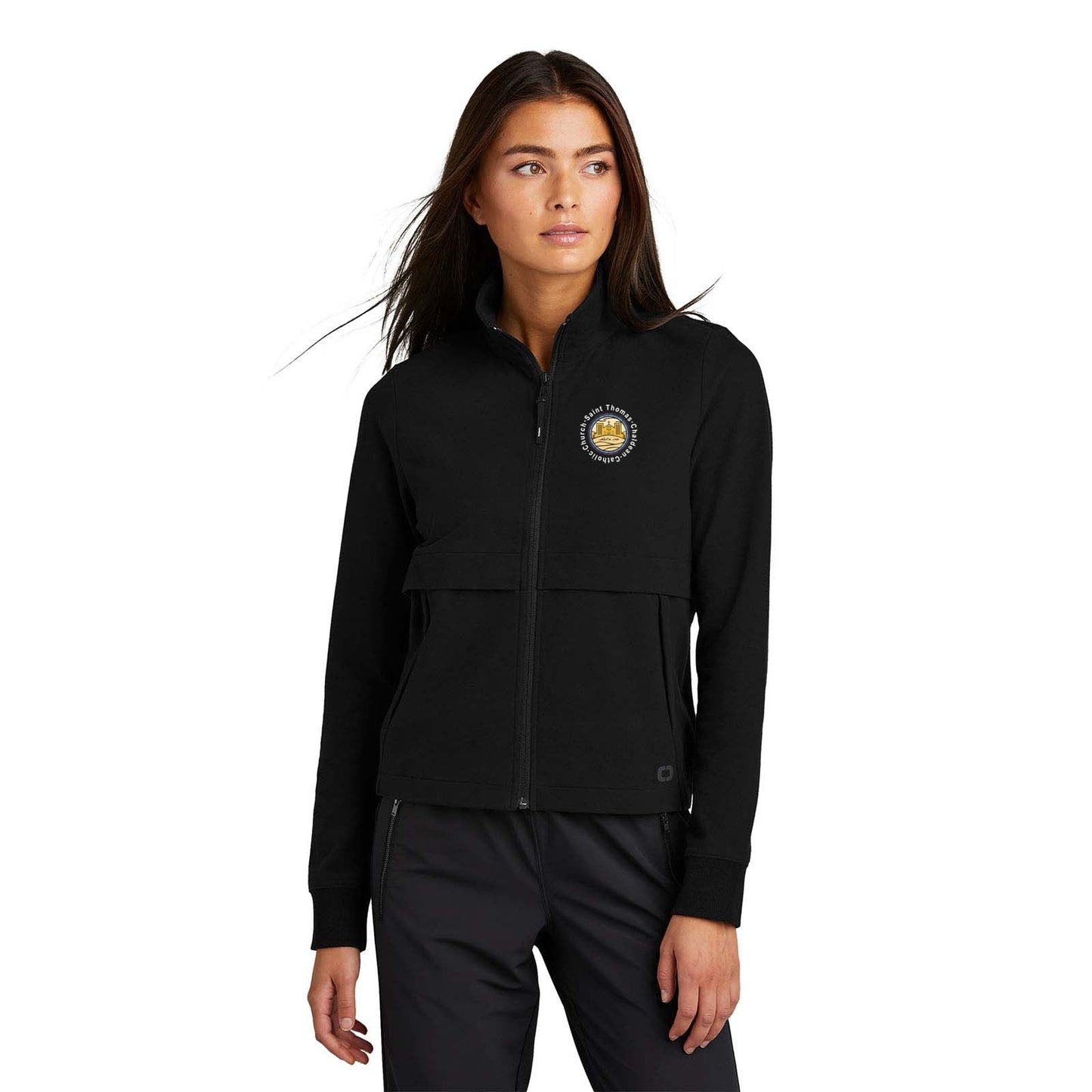 St. Thomas Catholic Church OGIO® Ladies Outstretch Full-Zip Printed - Mato & Hash