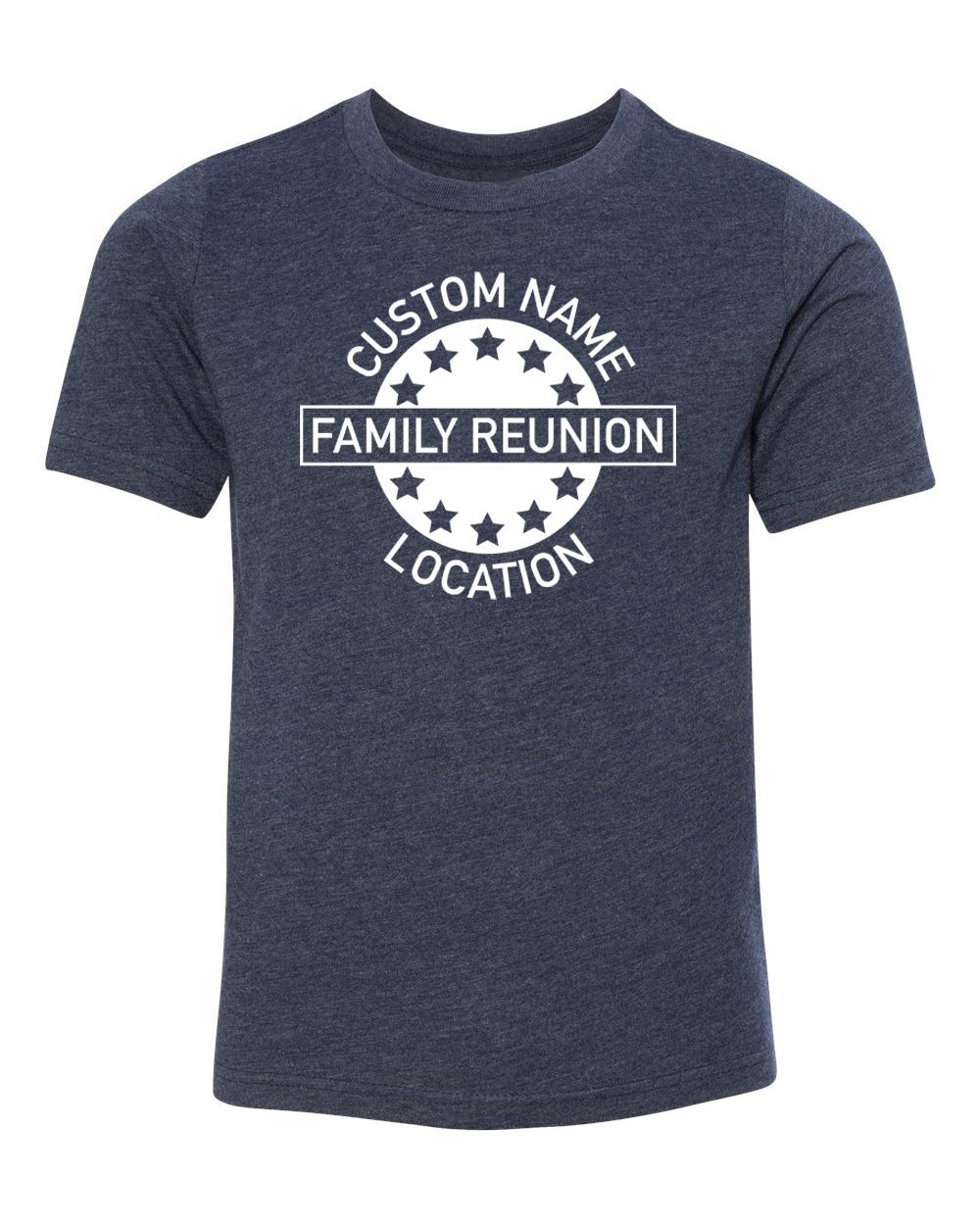 Stars Emblem Custom Name & Location Family Reunion Kids T Shirts - Mato & Hash