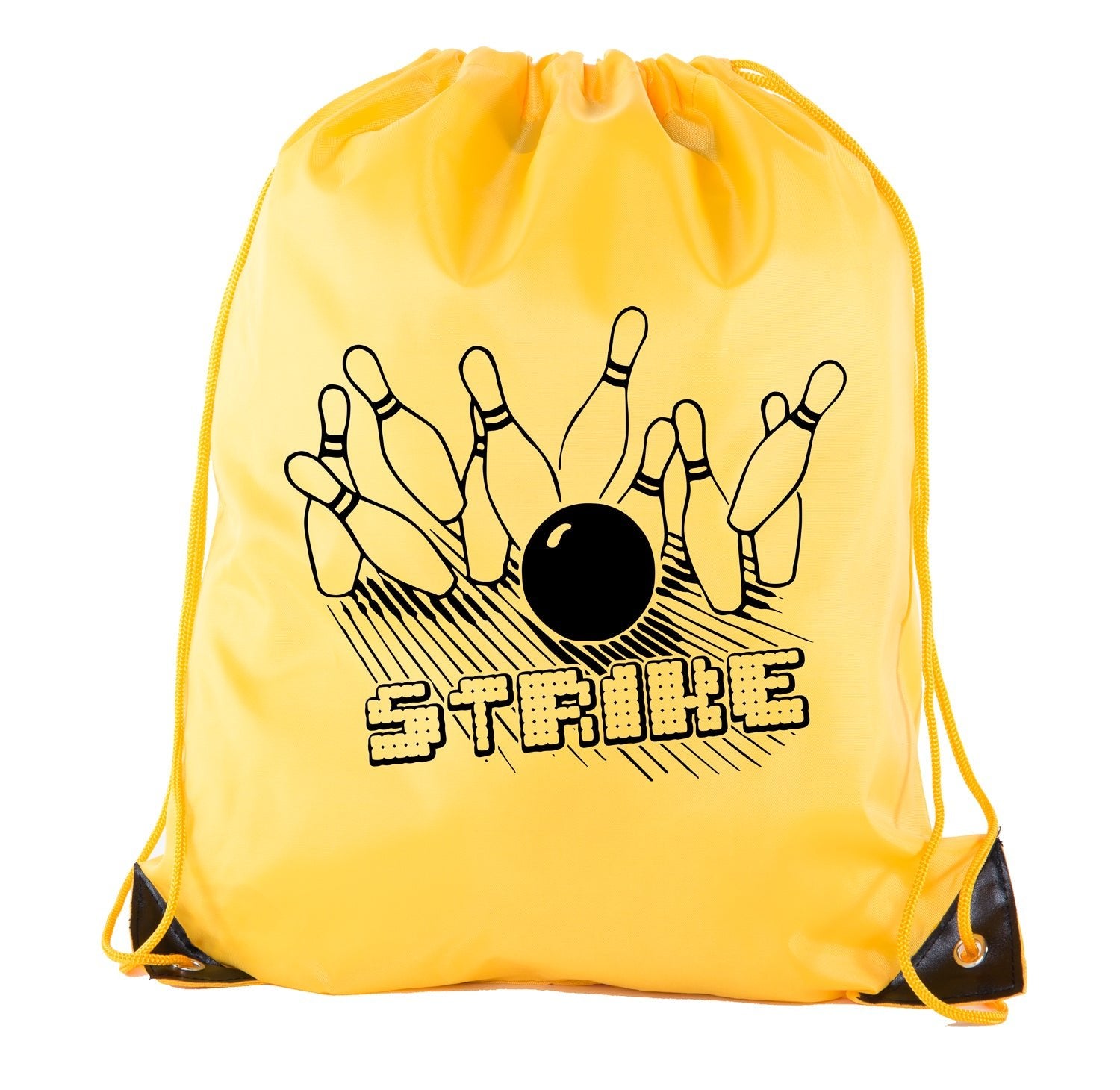 Strike Bowling Polyester Drawstring Bag - Mato & Hash