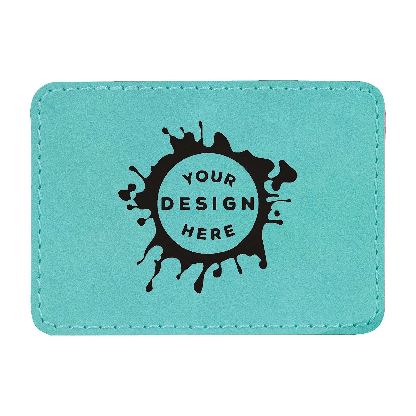 Synthetic Leather Patch w/ Custom Engraving – Large Rectangle - Mato & Hash