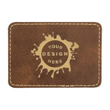 Synthetic Leather Patch w/ Custom Engraving – Large Rectangle - Mato & Hash