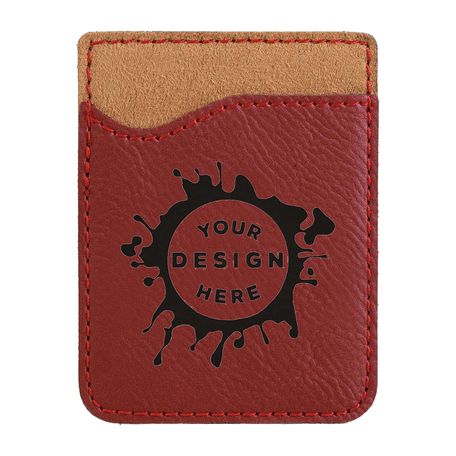 Synthetic Leather Phone Attachment – Custom Engraved Wallet - Mato & Hash