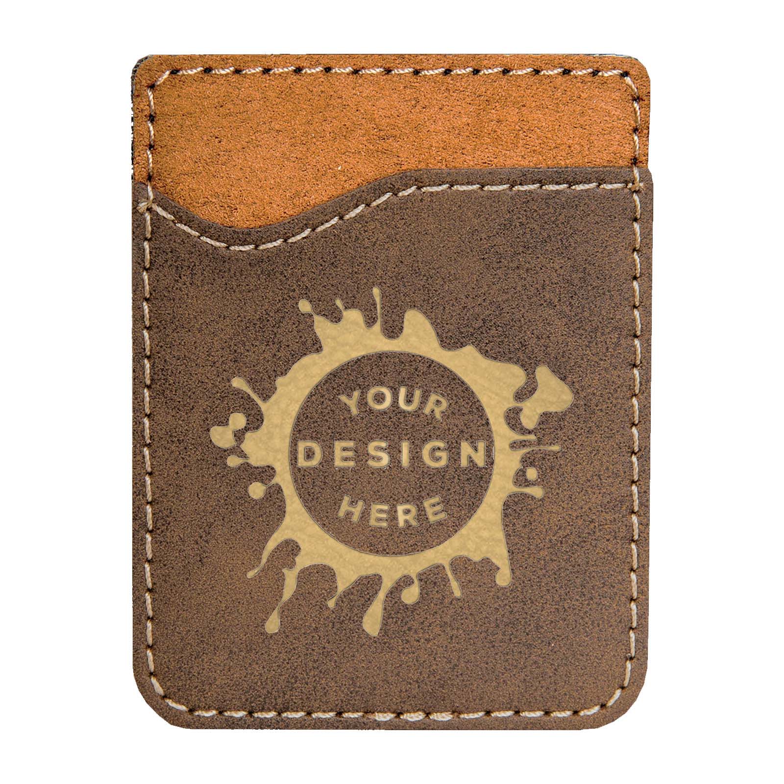 Synthetic Leather Phone Attachment – Custom Engraved Wallet - Mato & Hash