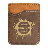 Synthetic Leather Phone Attachment – Custom Engraved Wallet - Mato & Hash