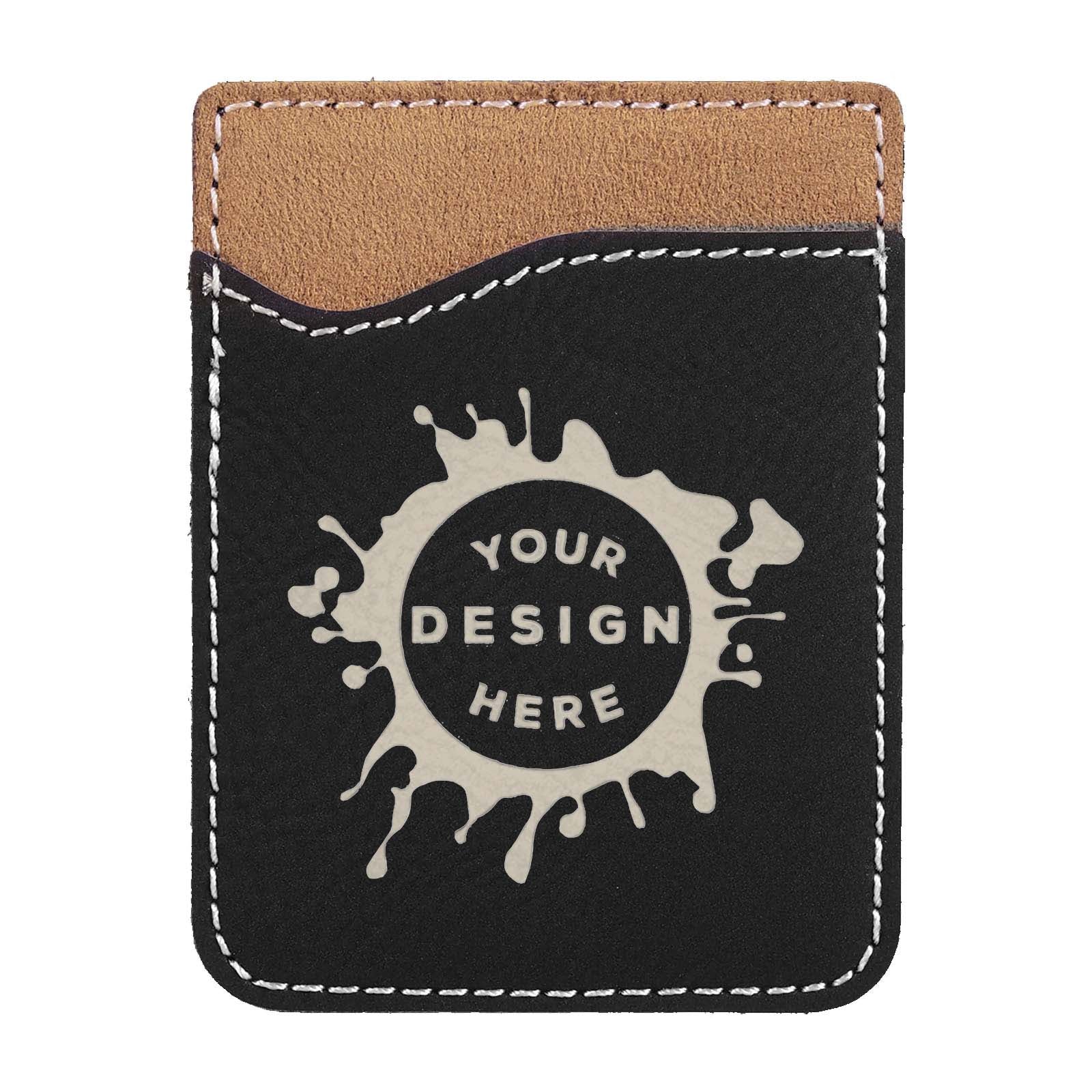 Synthetic Leather Phone Attachment – Custom Engraved Wallet - Mato & Hash