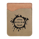 Synthetic Leather Phone Attachment – Custom Engraved Wallet - Mato & Hash