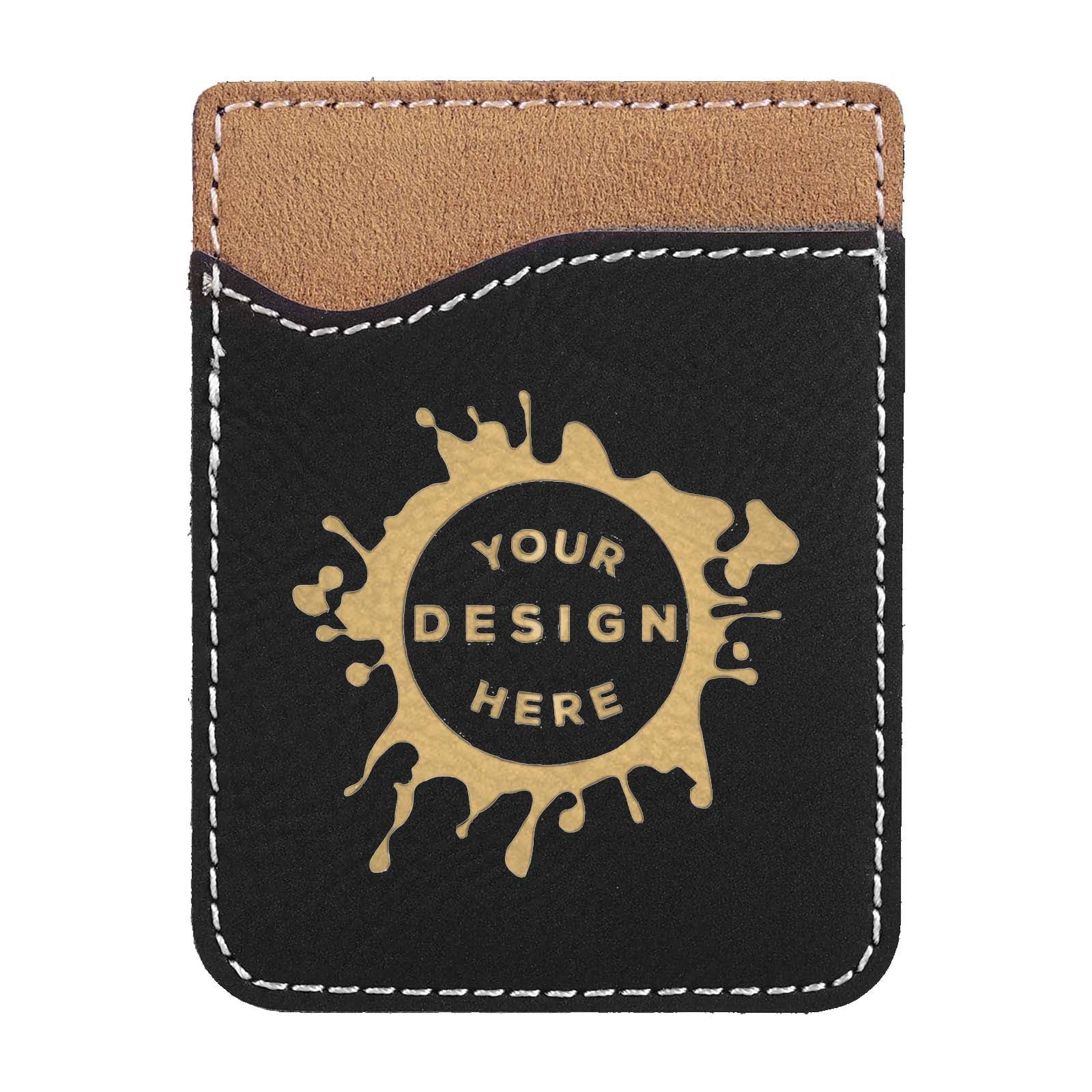 Synthetic Leather Phone Attachment – Custom Engraved Wallet - Mato & Hash