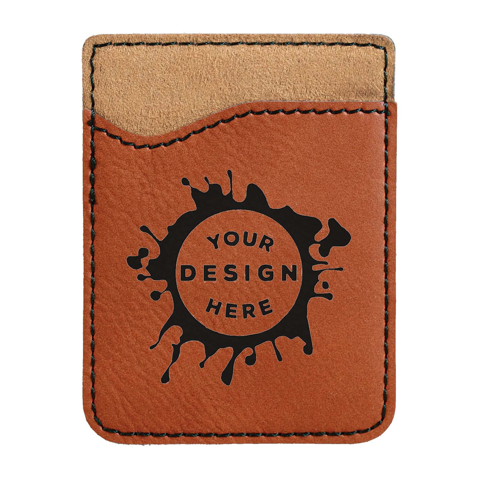 Synthetic Leather Phone Attachment – Custom Engraved Wallet - Mato & Hash