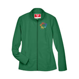 Team 365 Ladies' Leader Soft Shell Jacket Embroidery - Mato & Hash