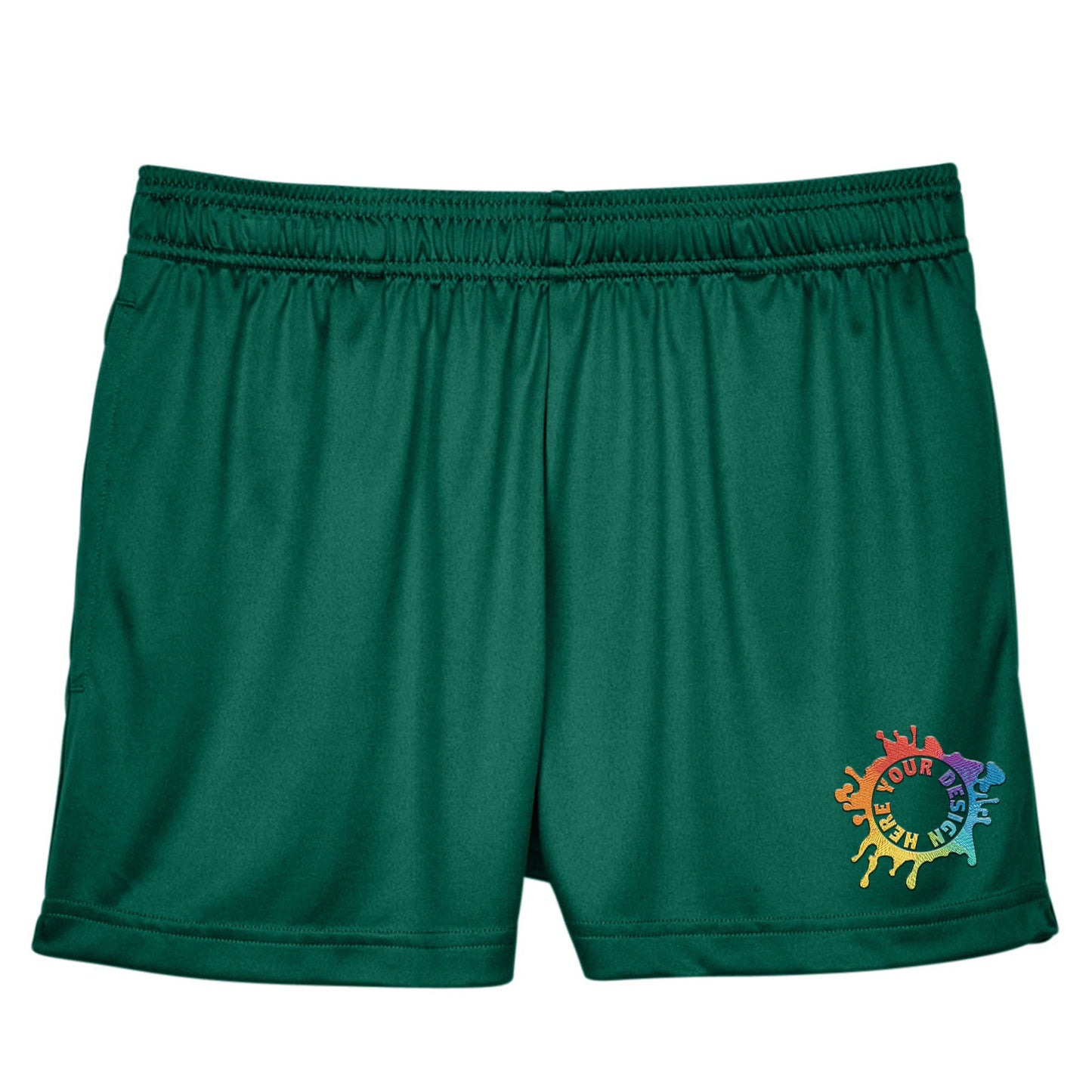 Team 365 Ladies' Zone Performance Shorts Embroidery - Mato & Hash