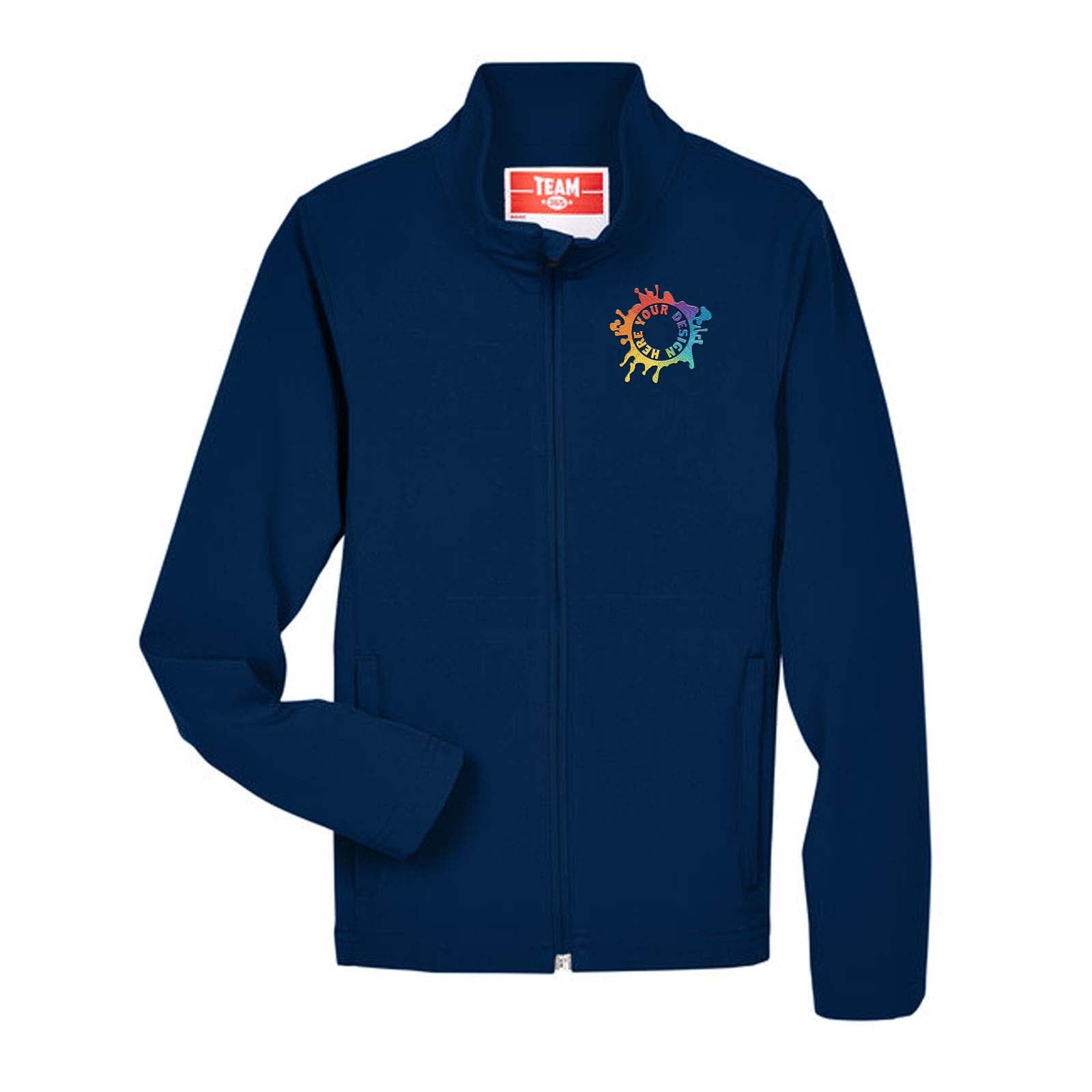 Team 365 Youth Leader Soft Shell Jacket Embroidery - Mato & Hash