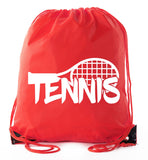 Tennis Racket Polyester Drawstring Bag