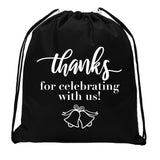 Thanks for Celebrating With Us! + Bells Mini Polyester Drawstring Bag