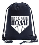 There Is No Place Like Home Baseball Cotton Drawstring Bag