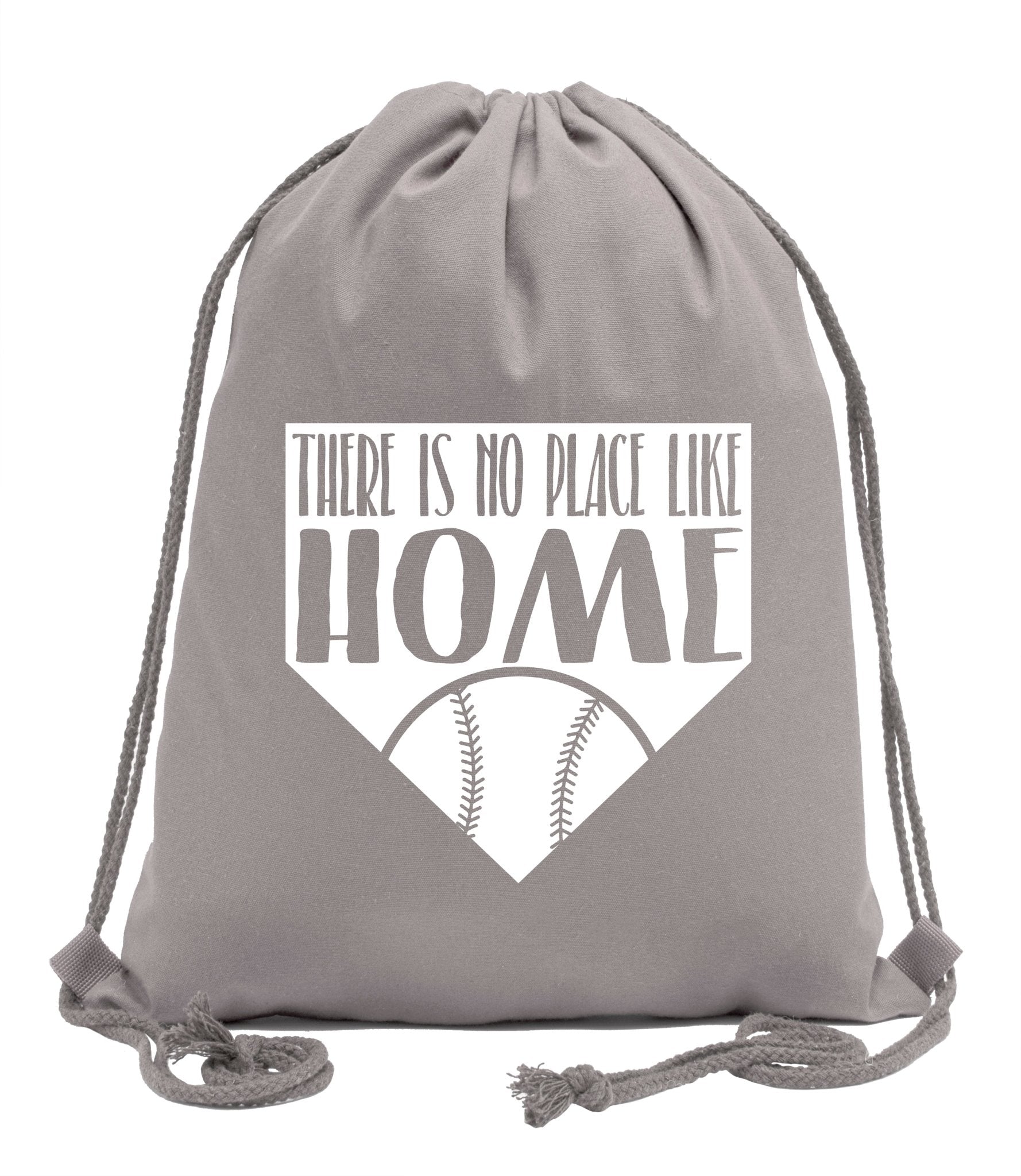 There Is No Place Like Home Baseball Cotton Drawstring Bag - Mato & Hash