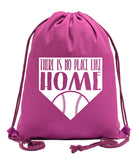 There Is No Place Like Home Cotton Drawstring Bag