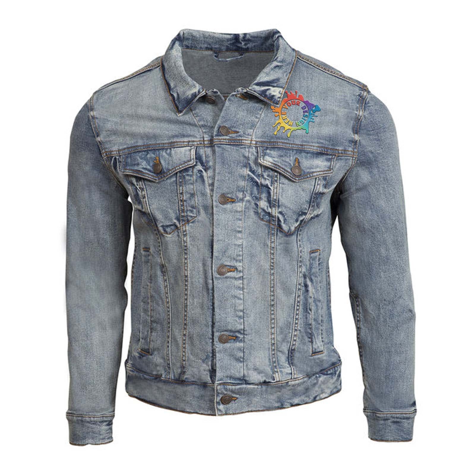 Threadfast Apparel Unisex Denim Jacket Embroidery - Mato & Hash