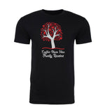 Tree w/ Heart Leaves Full Color Custom Name Family Reunion Unisex T Shirts