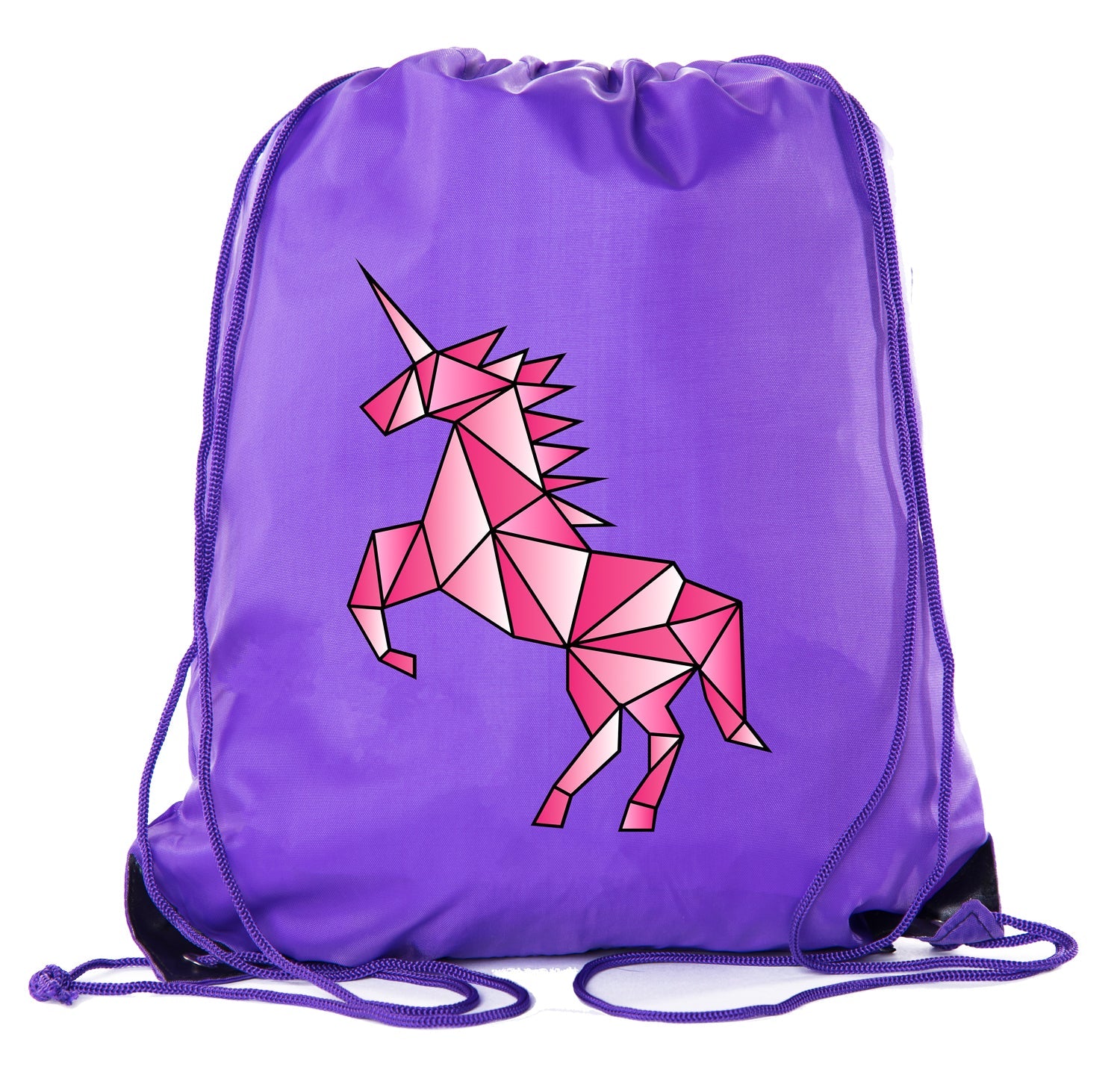 Unicorn Rearing Polyester Drawstring Bag - Mato & Hash