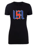 USA Monogram Womens 4th of July T Shirts